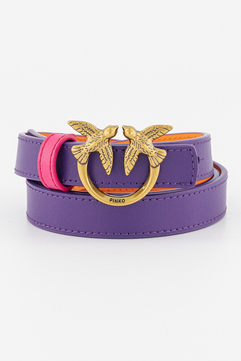 Pinko Тънък кожен колан Love Berry - Pepit.bg