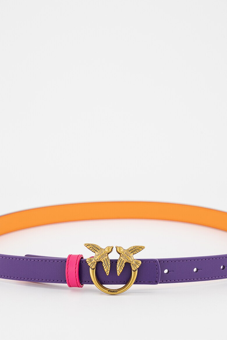 Pinko Тънък кожен колан Love Berry - Pepit.bg
