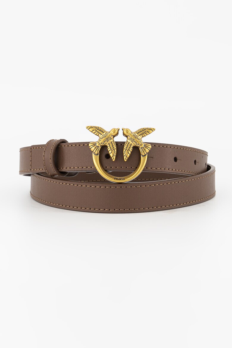 Pinko Тънък кожен колан Love Berry - Pepit.bg