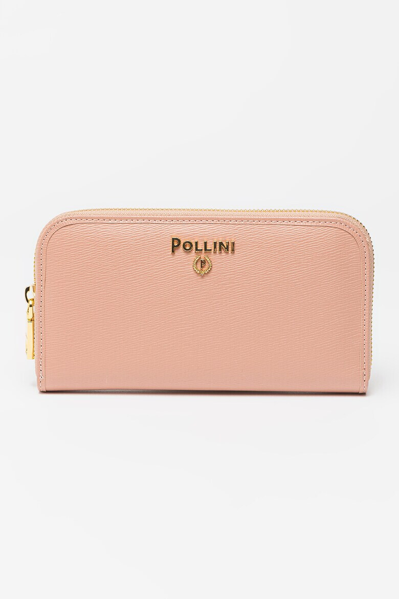 Pollini Портфейл с цип и лого - Pepit.bg