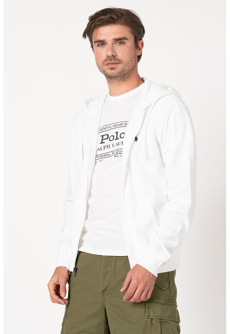 Polo Ralph Lauren Суитшърт с цип и бродирано лого - Pepit.bg