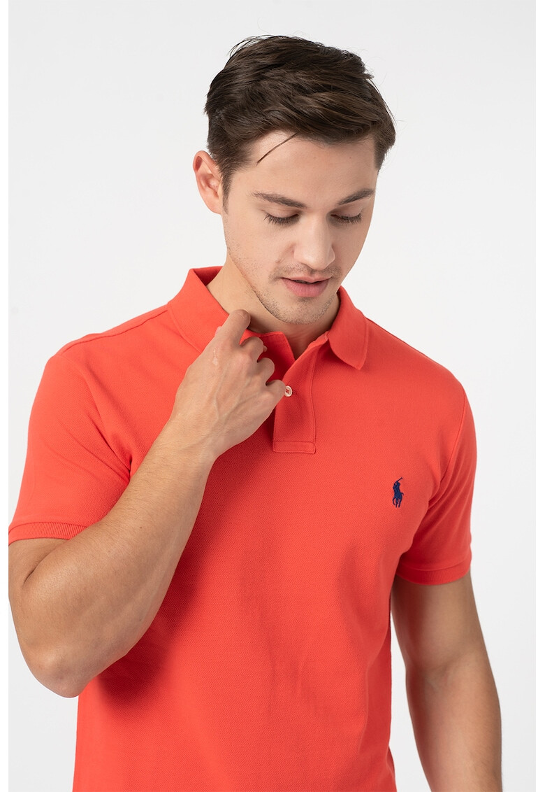 Polo Ralph Lauren Памучна тениска от пике с яка - Pepit.bg