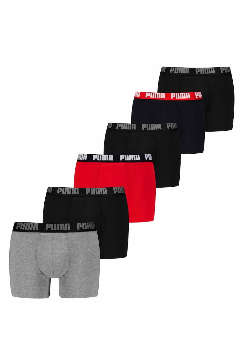 Puma Боксерки - 6 чифта - Червен/Черен/Сив - Pepit.bg
