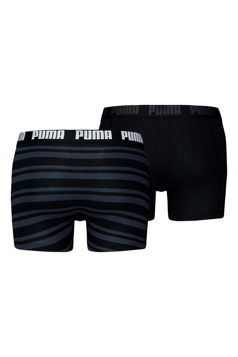 Puma Десенирани боксерки с памук - 2 чифта - Pepit.bg