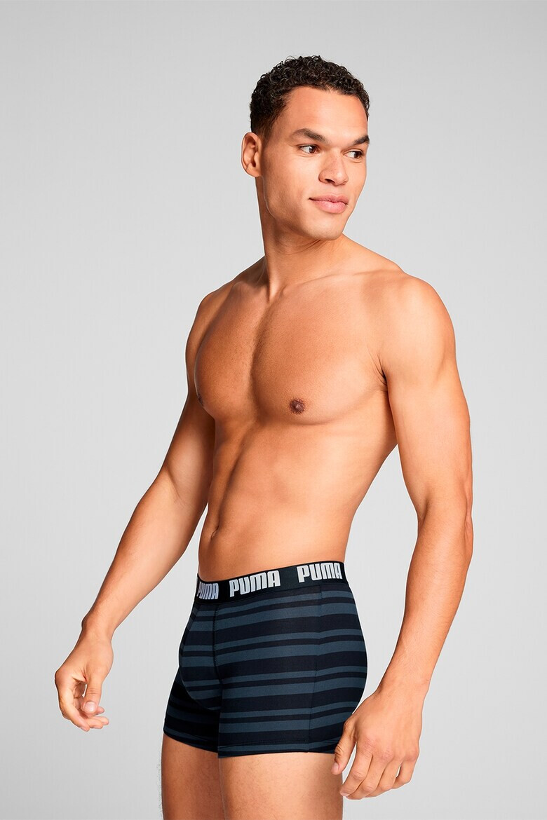 Puma Десенирани боксерки с памук - 2 чифта - Pepit.bg