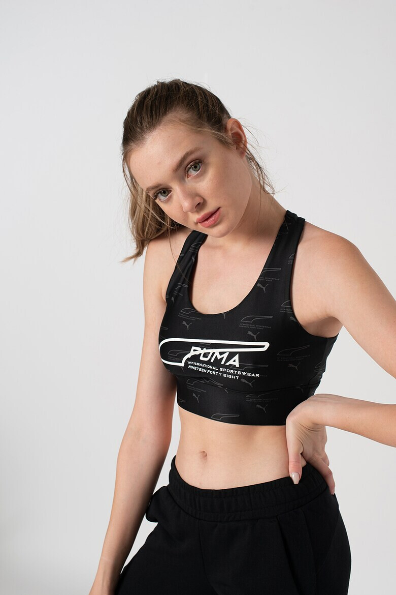 Puma Фитнес сутиен Evide с лого - Pepit.bg