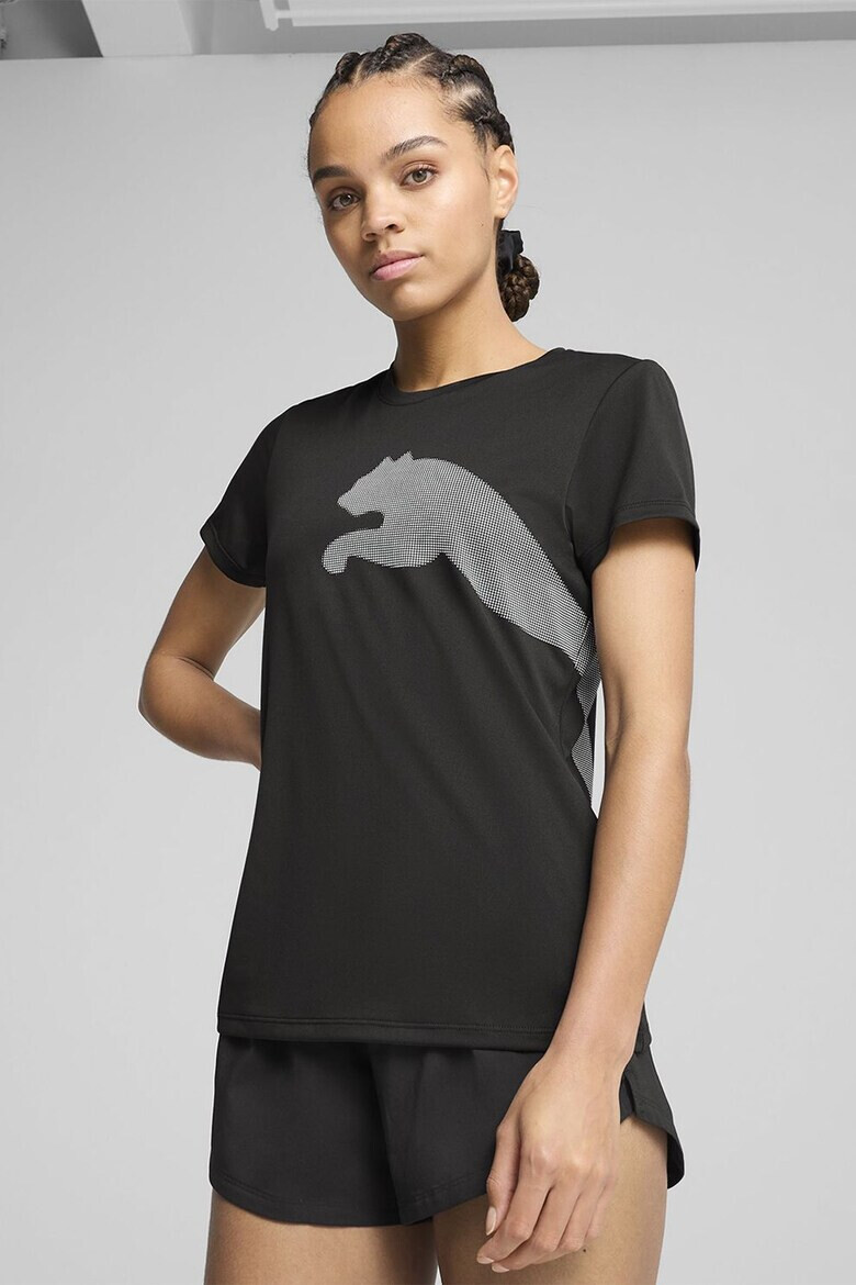 Puma Фитнес тениска с уголемено лого - Pepit.bg