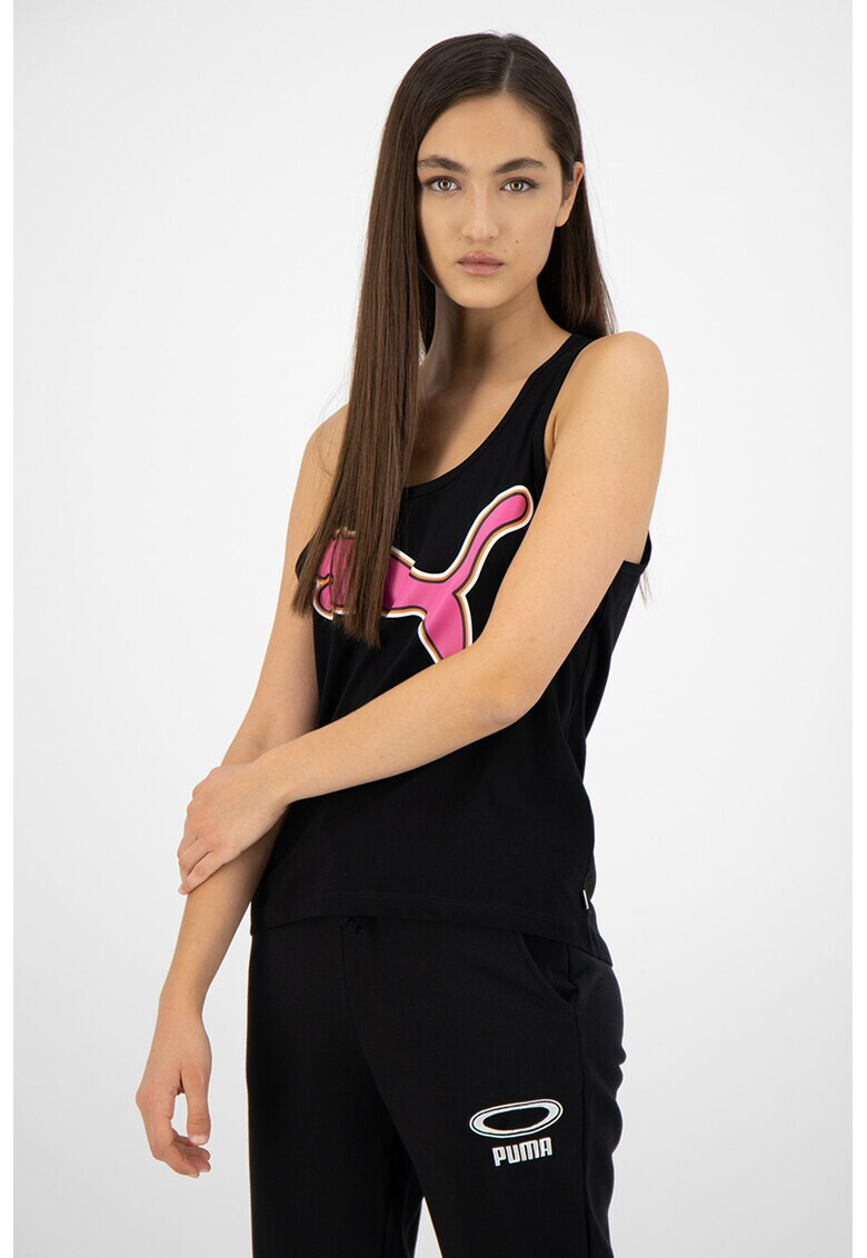 Puma Фитнес топ Rebel Reload с лого - Pepit.bg