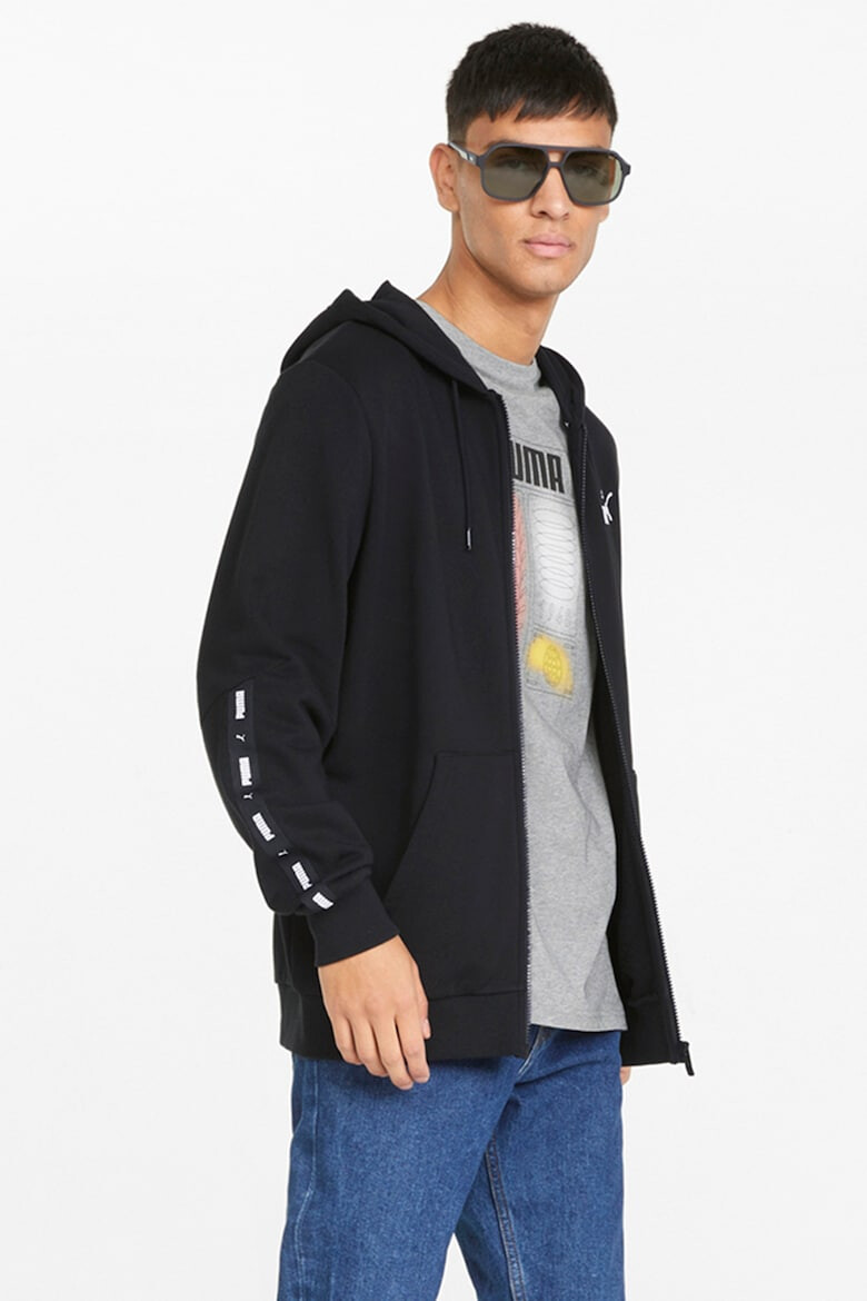 Puma Худи Essential с цип и лого - Черен - Pepit.bg