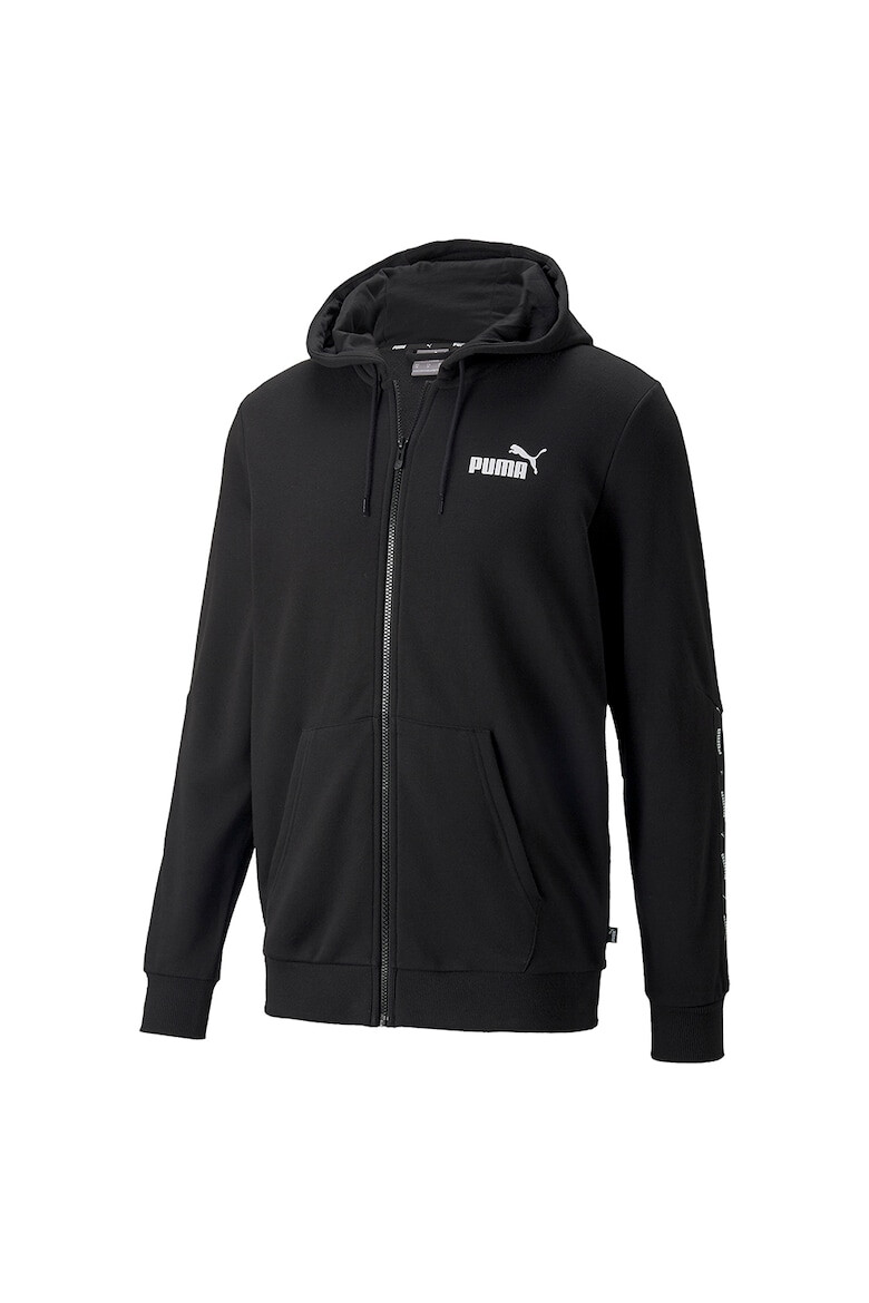 Puma Худи Essential с цип и лого - Черен - Pepit.bg