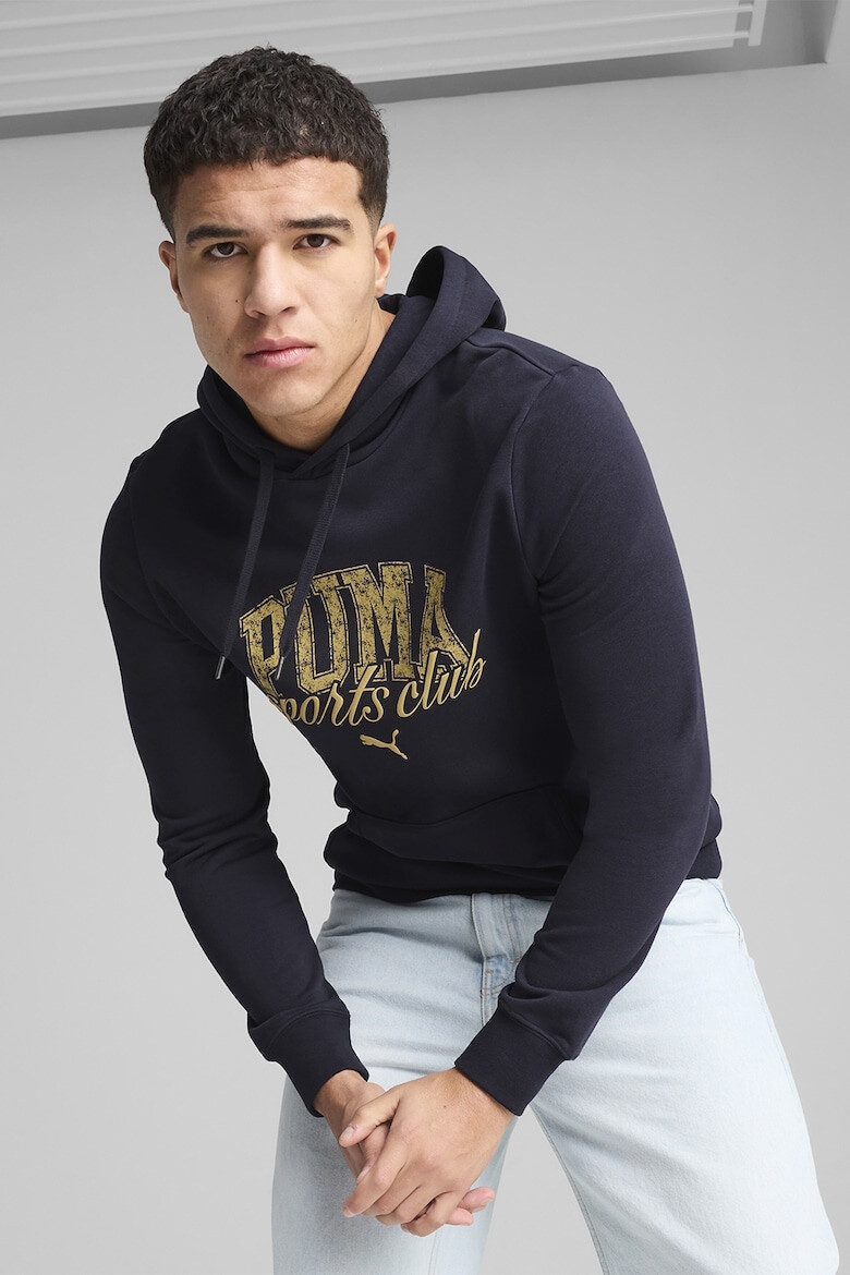 Puma Худи с джоб кенгуру и лого - Pepit.bg
