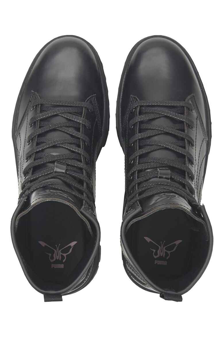 Puma Кожени боти с равна платформа - Pepit.bg