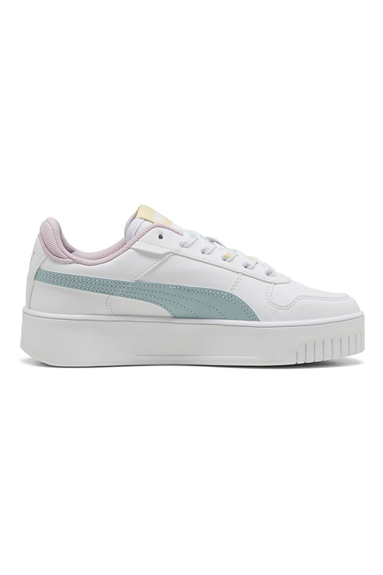 Puma Кожени обувки - Бял/Розово/Ментово зелено - Pepit.bg