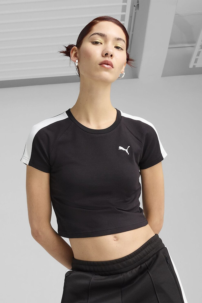 Puma Къса памучна тениска с лого - Pepit.bg