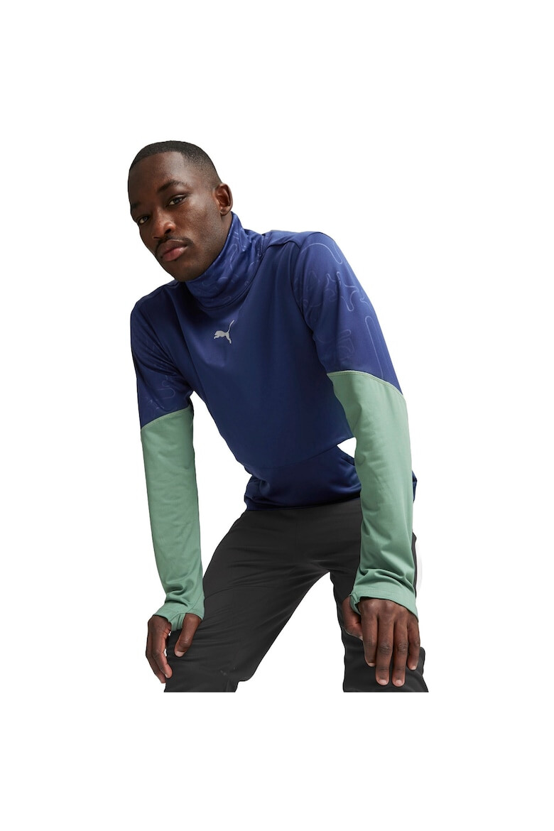 Puma Мъжка блуза Individual Winterized Top - Син - Pepit.bg