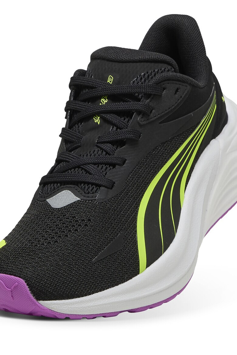 Puma Обувки за бягане Electrify NITRO™ 4 с лого встрани - Черен/Бял/Лайм зелено - Pepit.bg