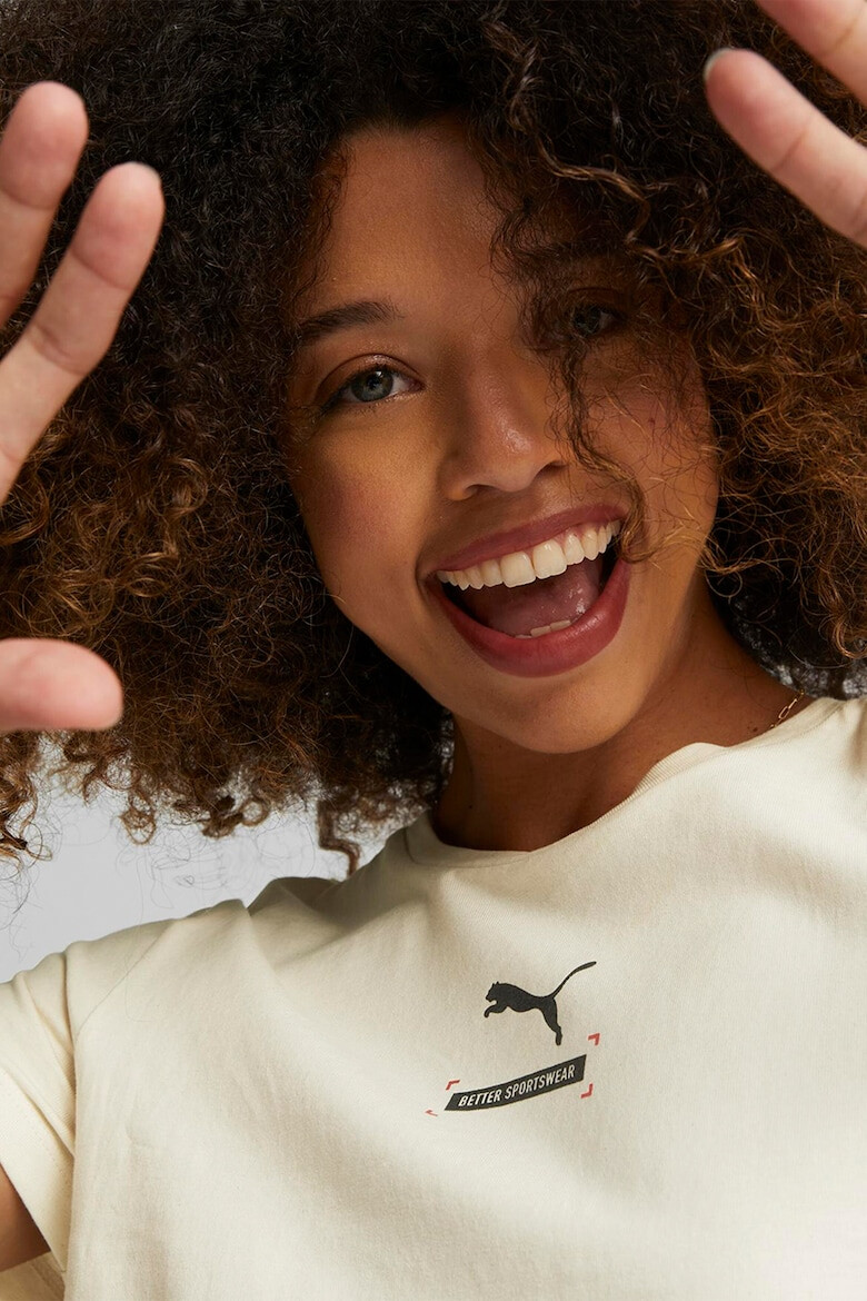 Puma Памучна тениска Better с овално деколте - Pepit.bg