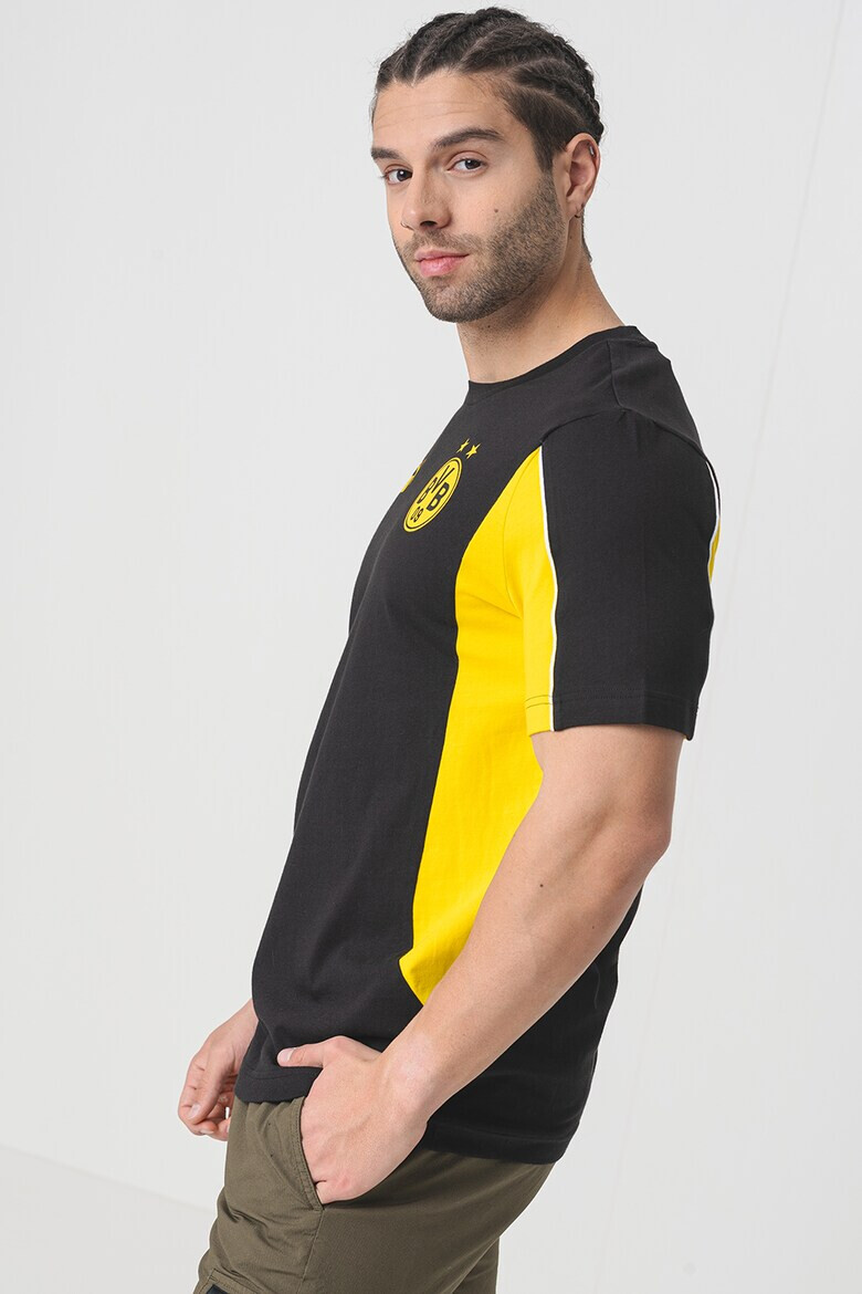 Puma Памучна тениска BVB с овално деколте - Pepit.bg