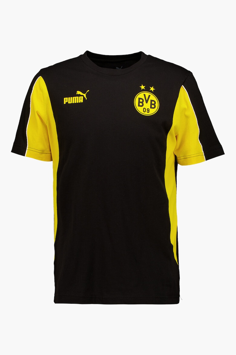 Puma Памучна тениска BVB с овално деколте - Pepit.bg