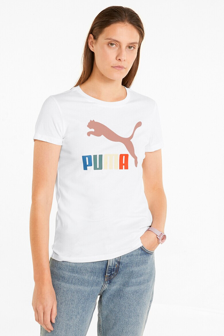 Puma Памучна тениска Classic с лого - Pepit.bg