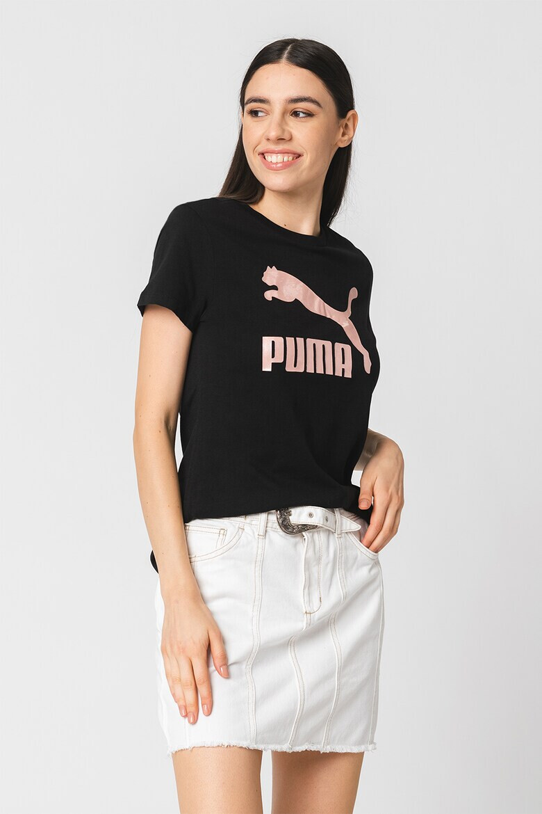 Puma Памучна тениска Classics с лого - Pepit.bg