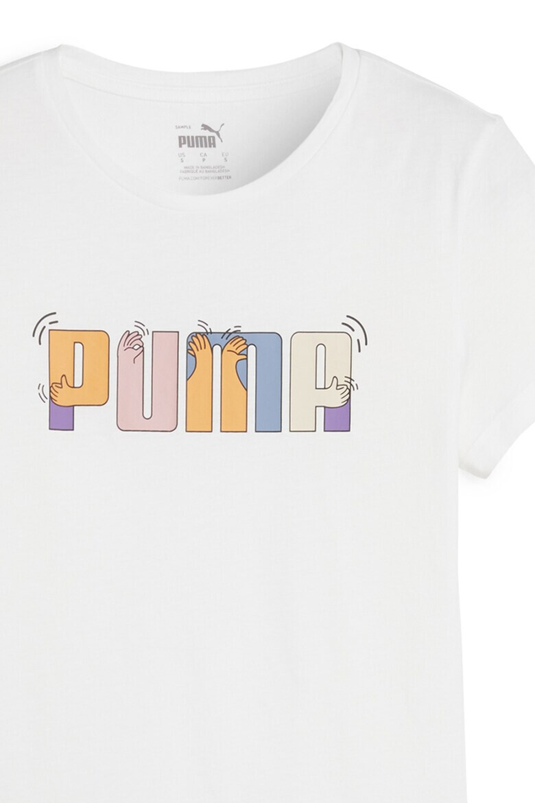 Puma Памучна тениска ESS+ на лога - Pepit.bg