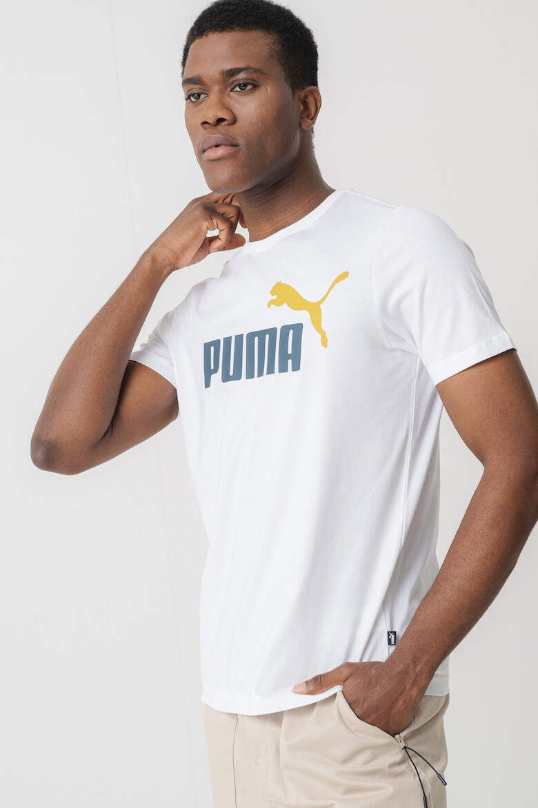 Puma Памучна тениска Essentials+ 2 с лого - Pepit.bg