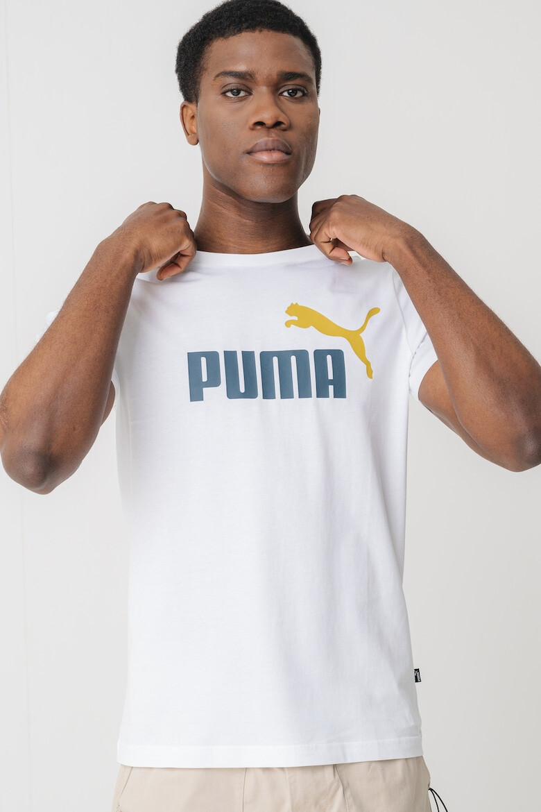 Puma Памучна тениска Essentials+ 2 с лого - Pepit.bg