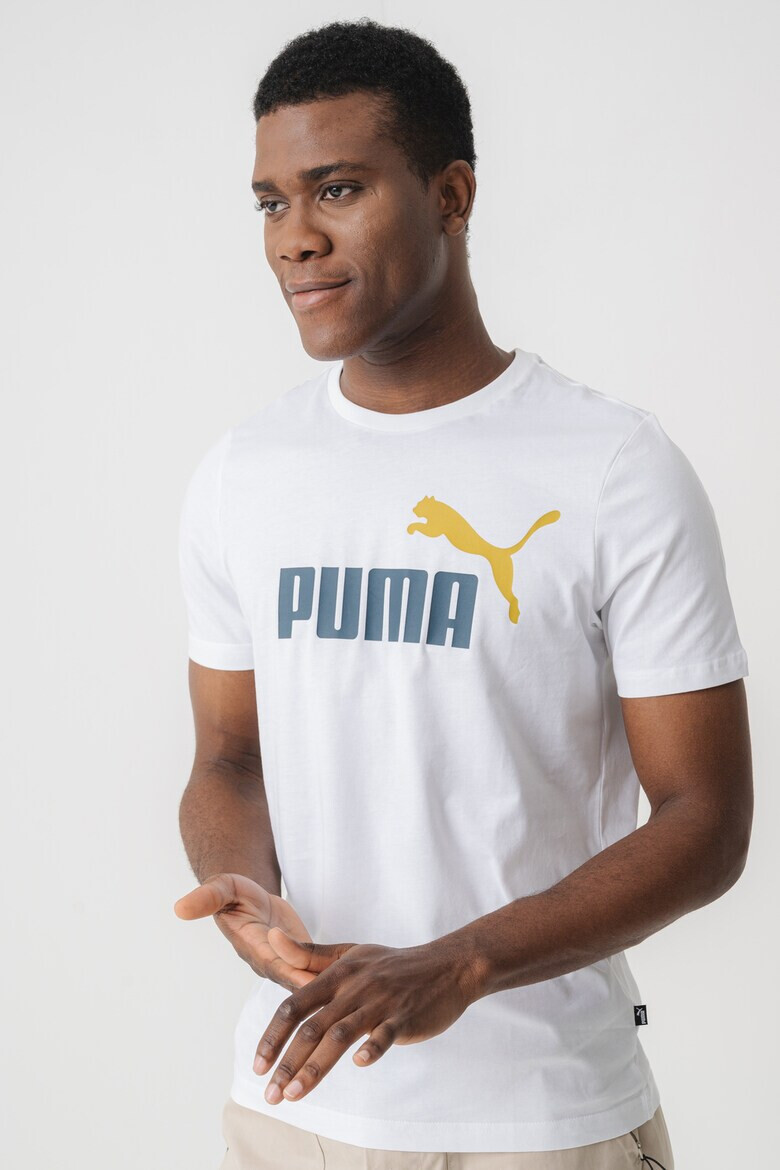 Puma Памучна тениска Essentials+ 2 с лого - Pepit.bg