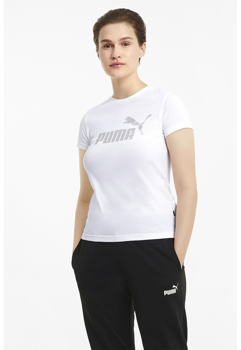 Puma Памучна тениска Essentials+ с лого - Pepit.bg