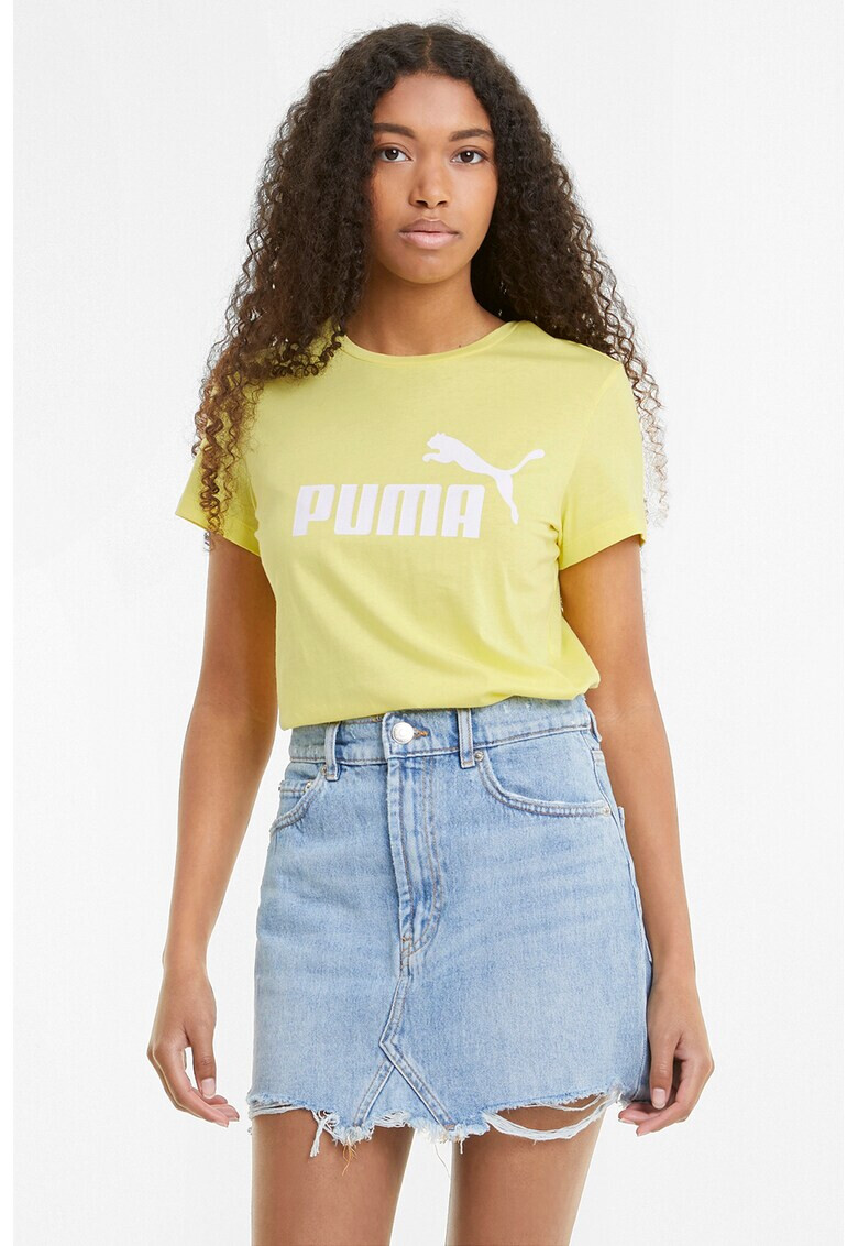 Puma Памучна тениска Essentials с лого - Pepit.bg