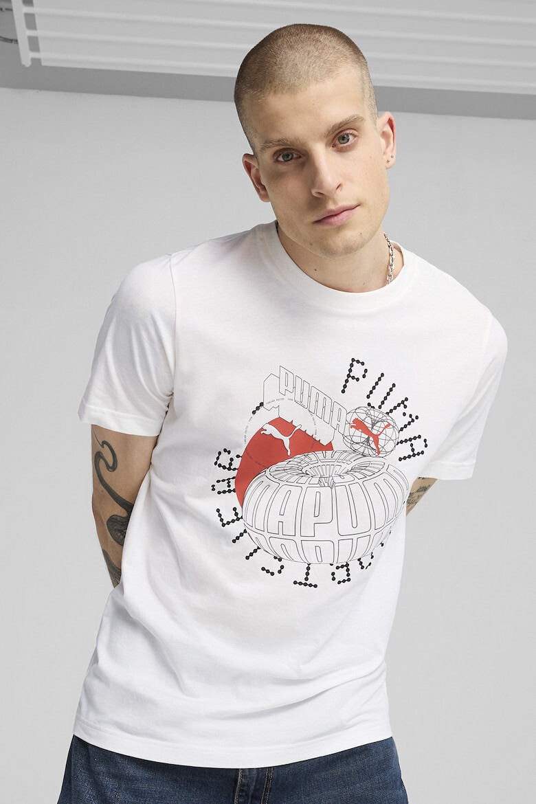 Puma Памучна тениска с графика - Pepit.bg