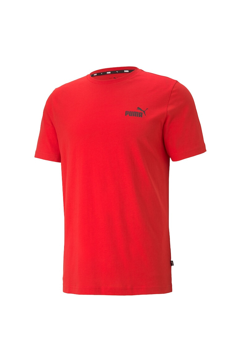 Puma Памучна тениска с лога Essentials - Pepit.bg