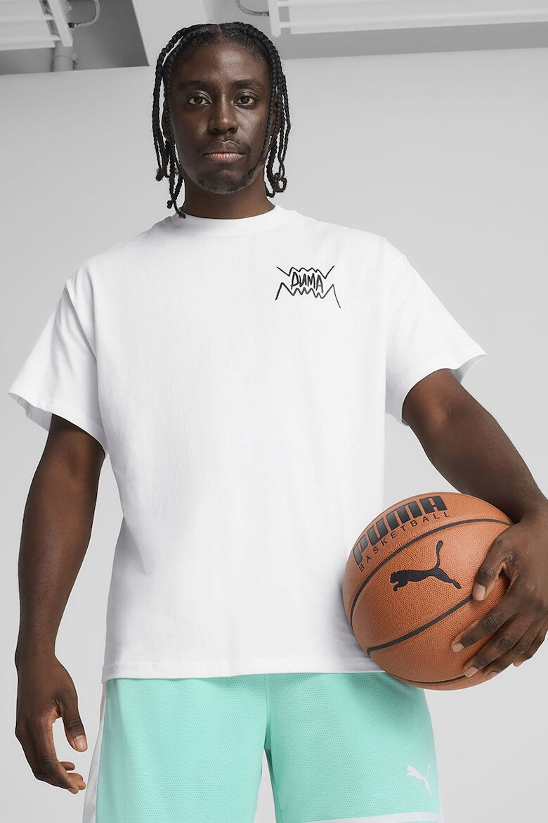 Puma Памучна тениска с лого - Pepit.bg