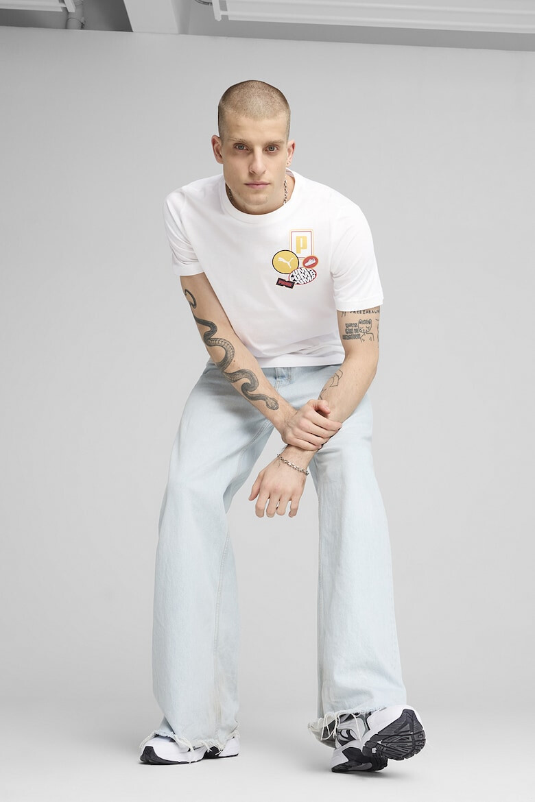 Puma Памучна тениска с лого - Pepit.bg