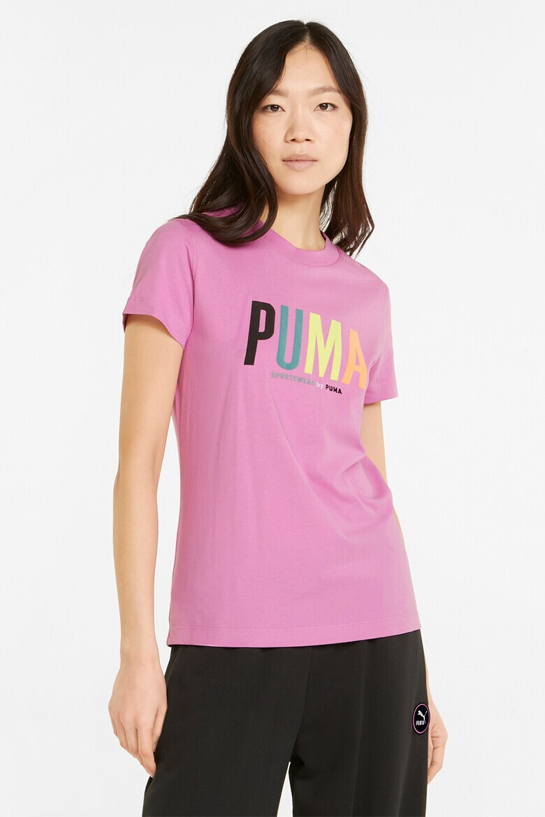 Puma Памучна тениска с лого - Pepit.bg
