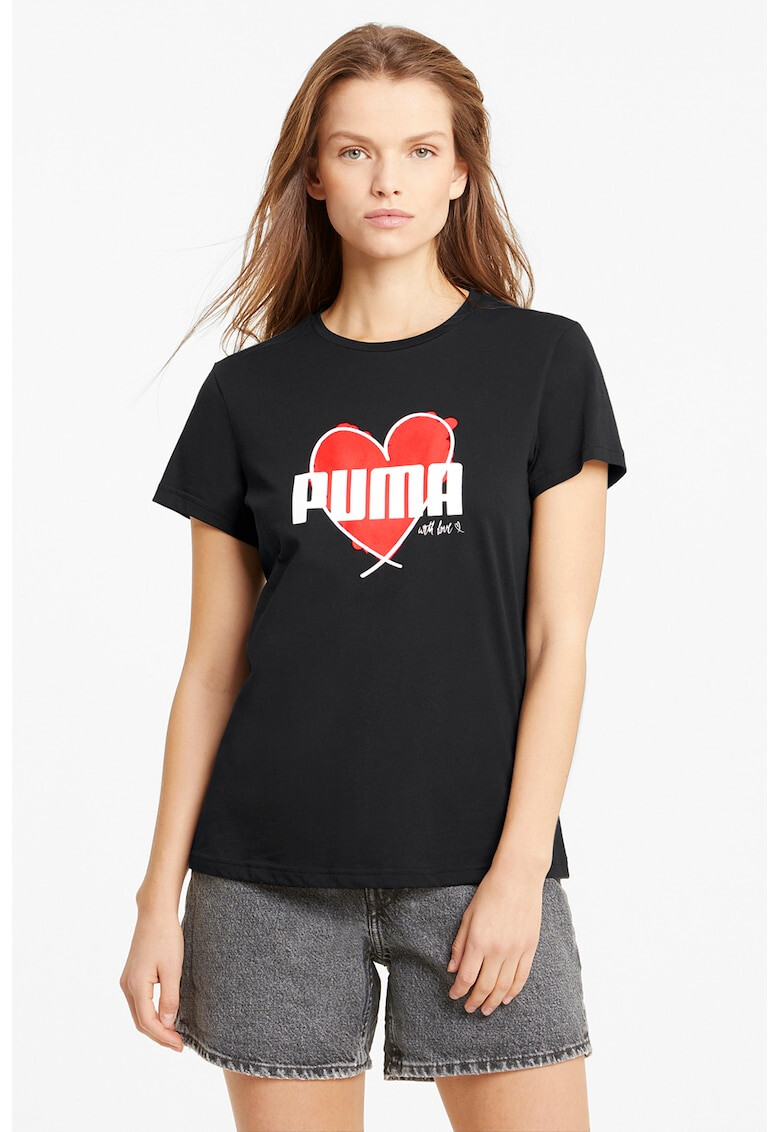 Puma Памучна тениска с лого - Pepit.bg