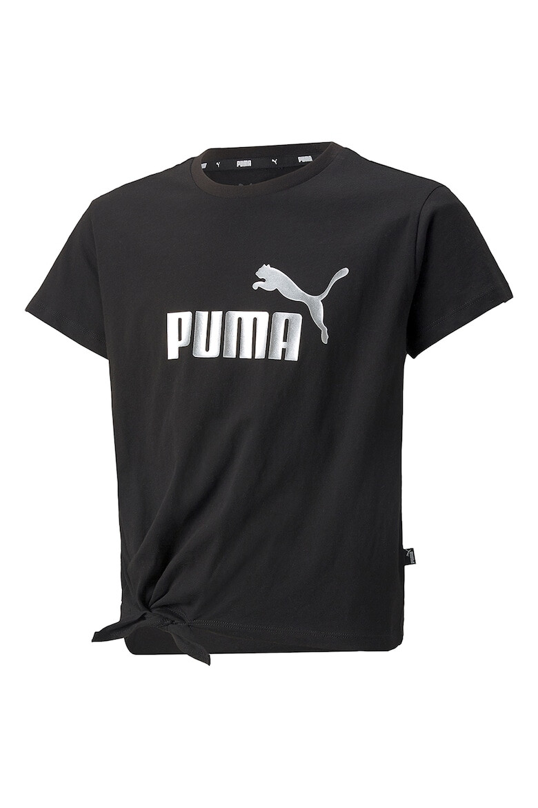 Puma Памучна тениска с лого и възел - Pepit.bg