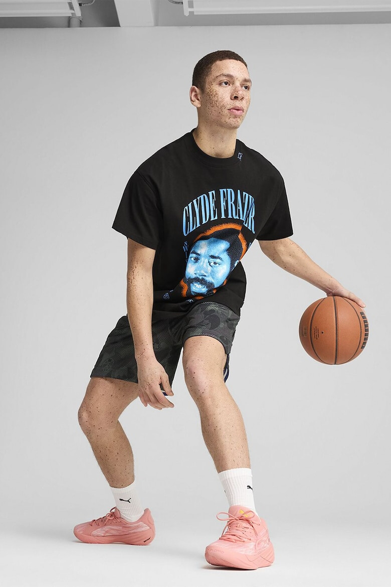 Puma Памучна тениска с принт - Pepit.bg