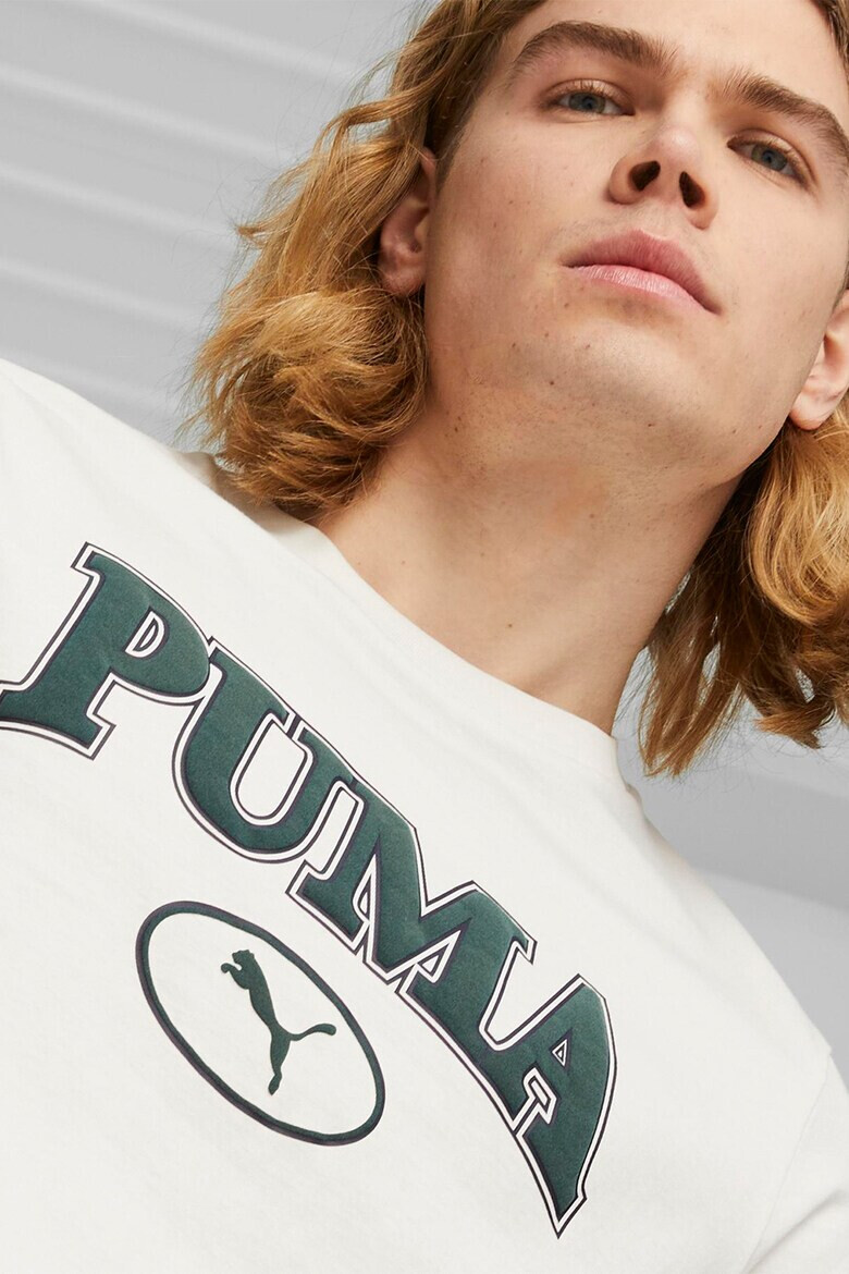 Puma Памучна тениска Squad с лого - Pepit.bg
