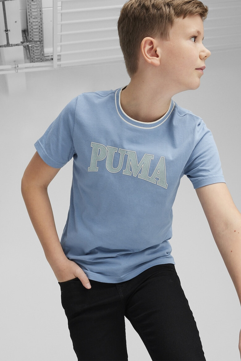 Puma Памучна тениска Squad с лого - Pepit.bg