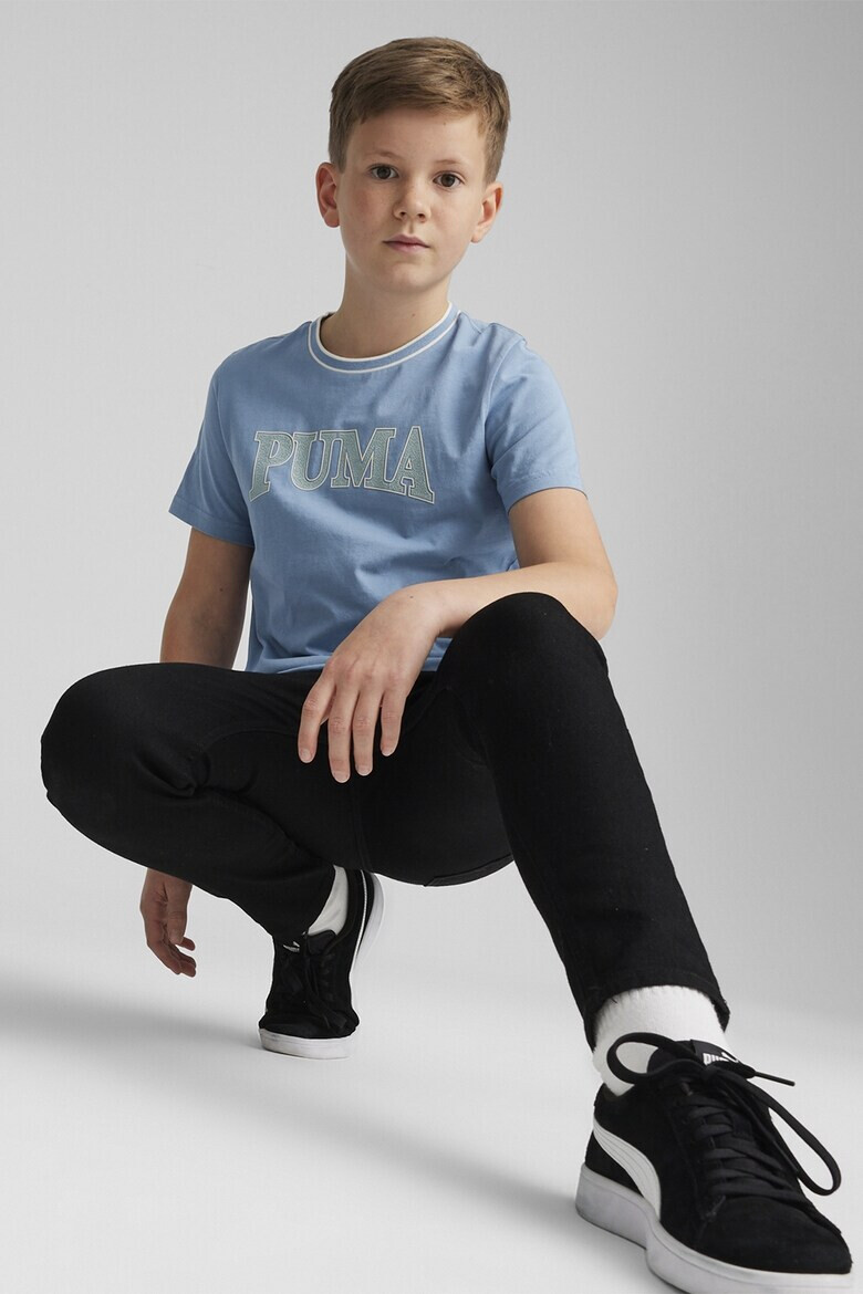 Puma Памучна тениска Squad с лого - Pepit.bg
