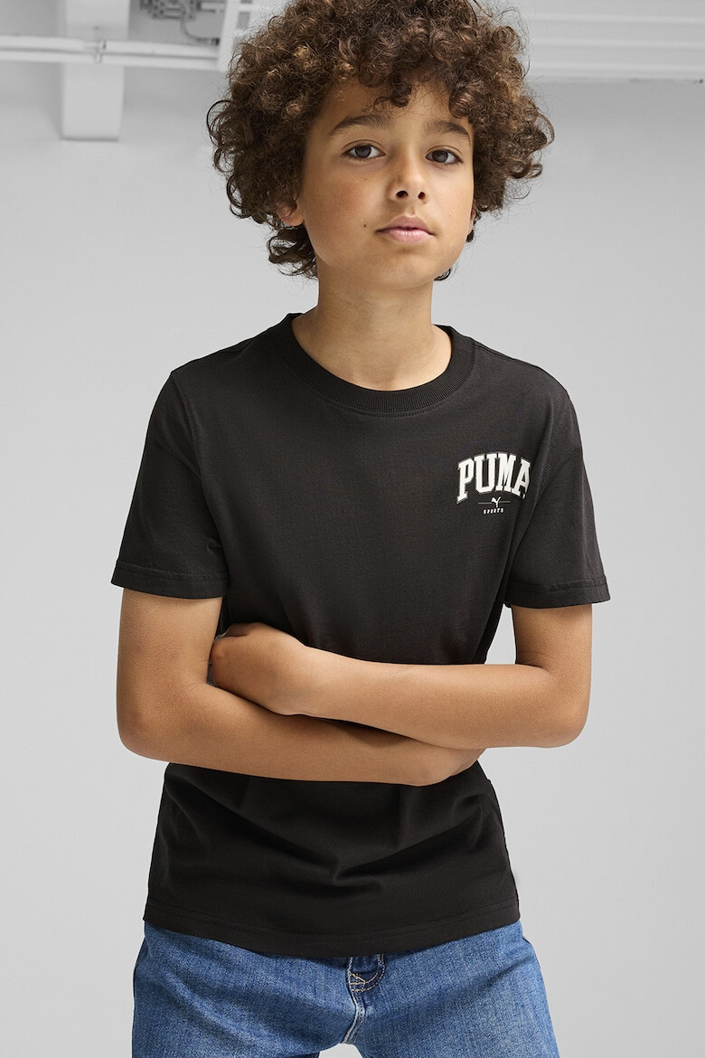 Puma Памучна тениска Squad с лого - Pepit.bg