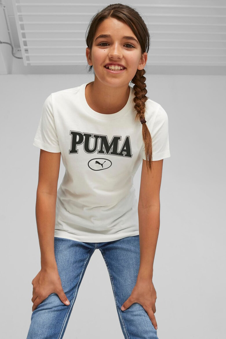 Puma Памучна тениска Squad с лого - Pepit.bg