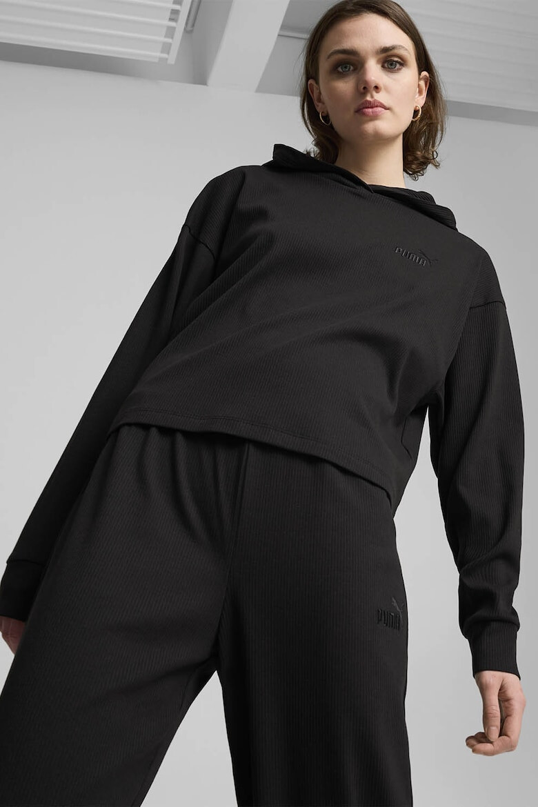 Puma Рипсено худи ESS Elevated с паднали ръкави - Pepit.bg