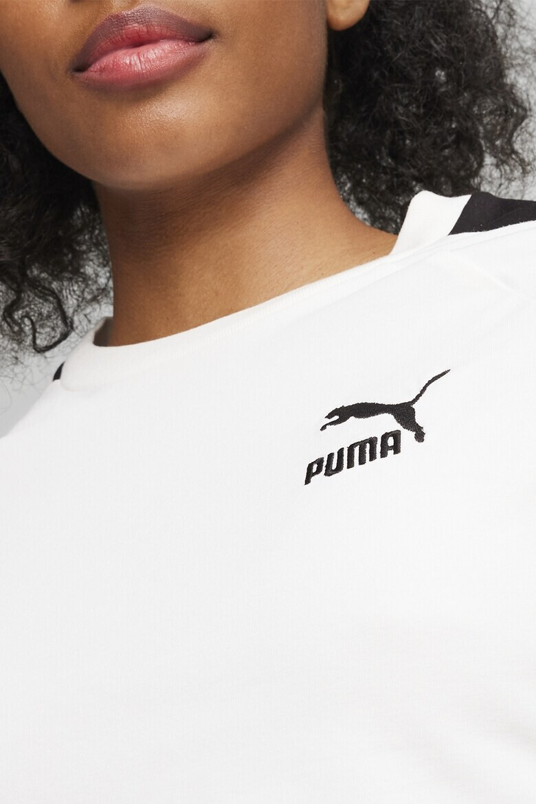 Puma Скъсена памучна тениска с лого - Pepit.bg
