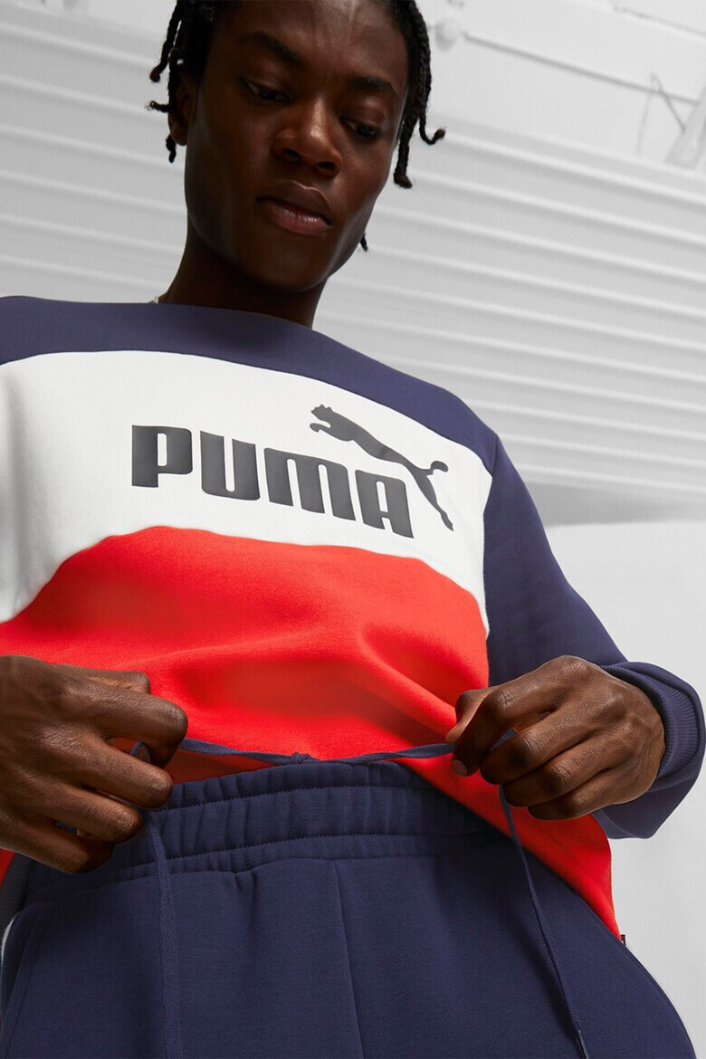 Puma Спортен панталон Essentials+ с дизайн с цветен блок - Pepit.bg