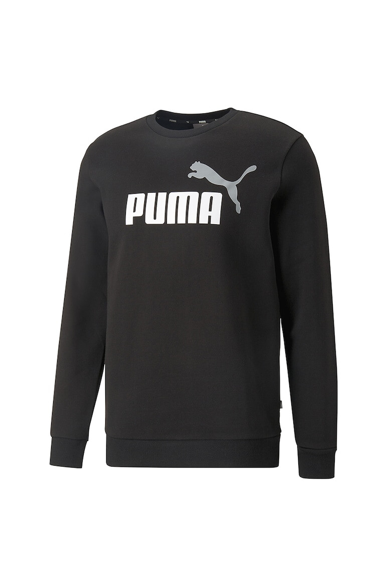 Puma Суитшърт Essentials с овално деколте и лого - Черен - Бял - - Pepit.bg