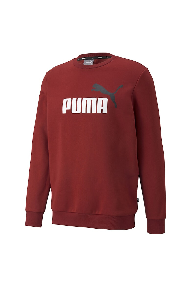 Puma Суитшърт Essentials с овално деколте и лого - Червен - Бял - - Pepit.bg