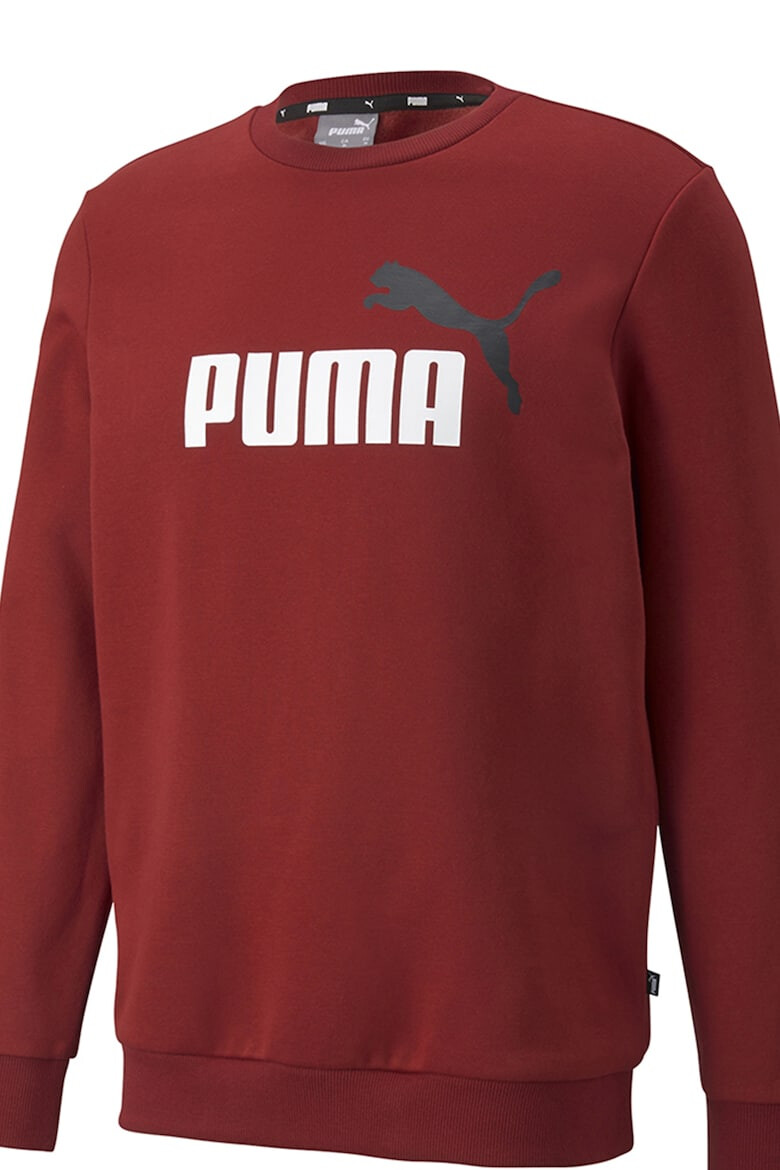 Puma Суитшърт Essentials с овално деколте и лого - Червен - Бял - - Pepit.bg